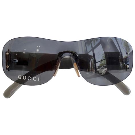 gucci black rimless sunglasses|gucci rimless sunglasses for women.